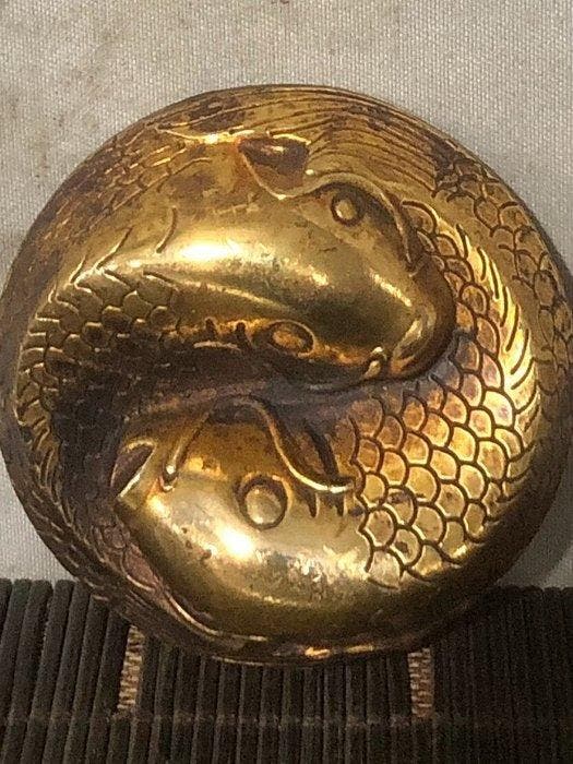 Presse-papier - Chinese Twin-Fish Paperweight – Qianlong, Antiek en Kunst, Antiek | Speelgoed