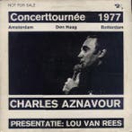 Charles Aznavour Presentatie Lou Van Rees - Concerttournée, Verzenden, Gebruikt