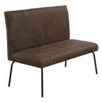 Horeca Bank | THEMIS | Microvezel/Metaal | Olive | Zwarte, Verzenden