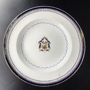 Companhia das Indias - Style porcelain plate – 18th century, Antiek en Kunst