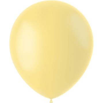 Lichtgele Ballonnen Powder Yellow 33cm 50st, Verzenden, Nieuw