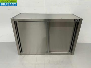 HCB RVS Wandkast Kast Premium-line 2 Schuifdeuren 100 cm, Ophalen of Verzenden