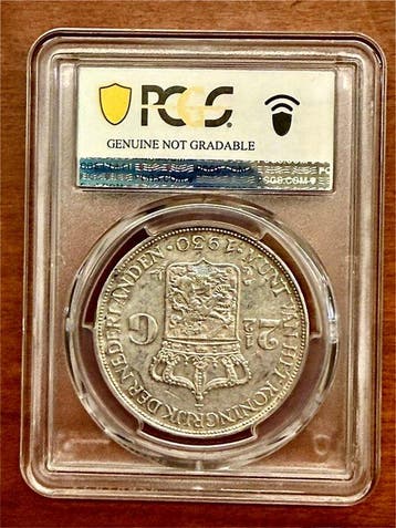 Nederland. Wilhelmina. 2 1/2 Gulden 1930 (Zonder