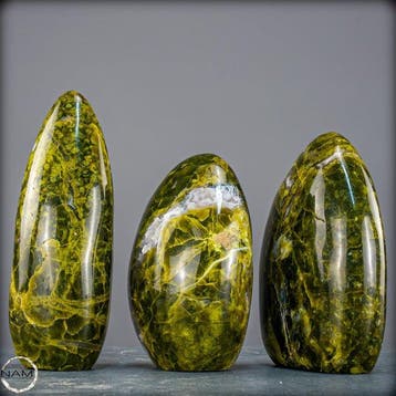 Majestueuze groene opaal-vrijvormen-set – Een buitengewoon
