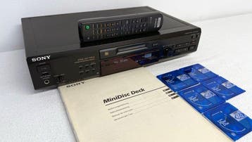 Sony - MDS-JE 530 + 5 lege Maxell minidiscs - Minidisc deck, Nieuw