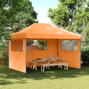 vidaXL Partytent 279 x 410 x 315 cm Oranje Oxford Stof, Verzenden, Nieuw