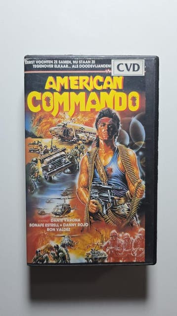 COMMANDER LAWIN / AMERICAN COMMANDO (EX-RENTAL) (VHS), Gebruikt