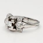 Bague - 18 carats Or blanc Diamant (Naturelle) - Diamant, Nieuw