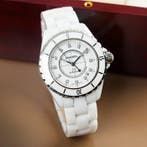 Chanel - J12 White Ceramic Automatic Diamond Index - H1628 -, Nieuw