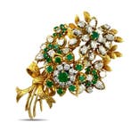 Broche - 18 carats Or jaune, Broche exclusive en or jaune 18