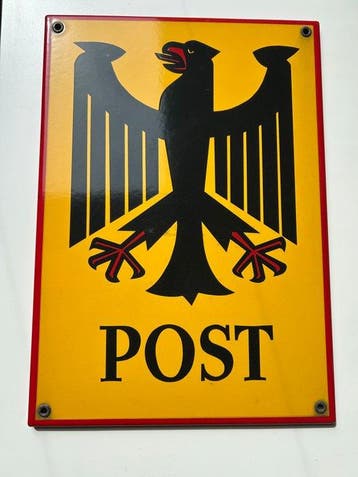 Emaille bord - Emaille reclame bord - POST
