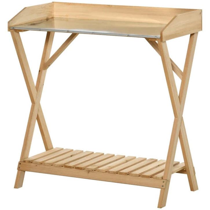 Oppottafel - Tuinwerktafel - Plantentafel - 80x40 cm - Bruin, Tuin en Terras, Overige Tuin en Terras, Nieuw, Verzenden
