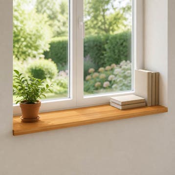 vidaXL Raamprofielen 2 st Lichtbruin 100 x 40 x 2 cm, Verzenden