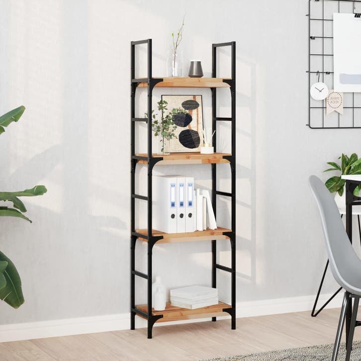 vidaXL Wandschappen 4 st zwevend olieafwerking 40x20x4 cm, Huis en Inrichting, Kasten | Wandmeubels, Nieuw, Verzenden