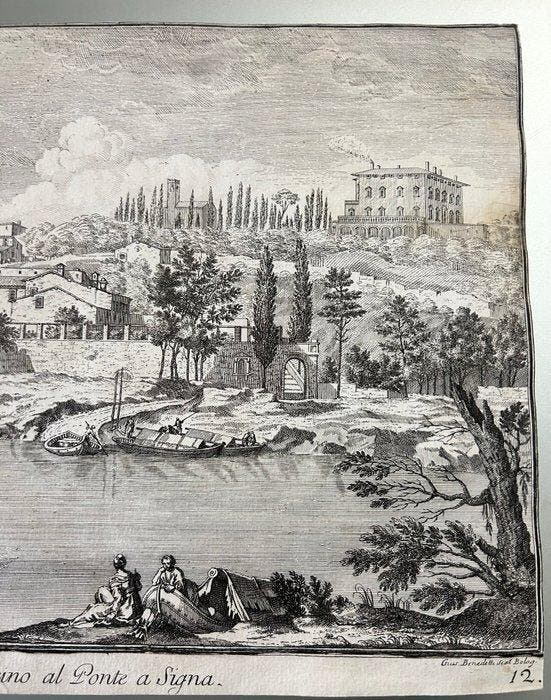 Italië - Toscane / Firenze /Signa; Giuseppe Zocchi /, Boeken, Atlassen en Landkaarten