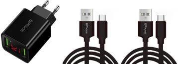 DrPhone PSX - Oplaadset- Geschikt Voor PS5 - 2x 3 Meter, Verzenden, Nieuw