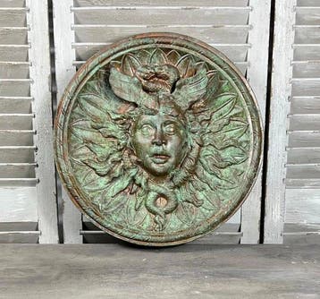 Plaque - Aluminium, gegoten aluminium, Antiek en Kunst
