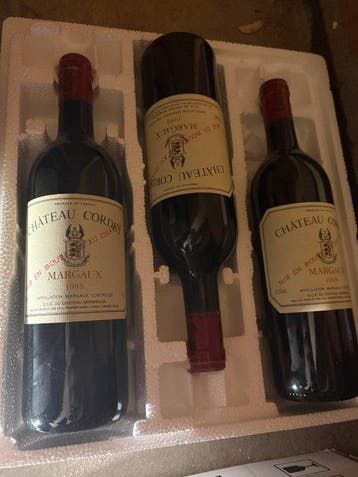 1989 Château Cordet - Margaux - 4 Flessen (0.75 liter)