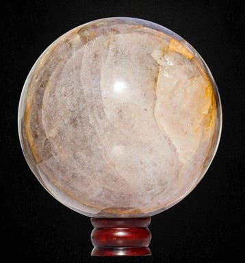 Museum-kwaliteit 9 kg rookkwarts displaybol - India - 190 mm