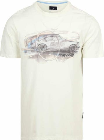 State of Art T-shirt Print Wit maat Maat 52/54 (L) Heren, Verzenden, Nieuw, Maat 52/54 (L), State of Art