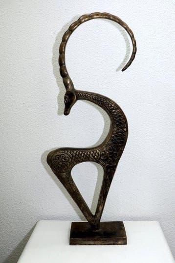 sculptuur, Amaltheia - 60 cm - Gepatineerd brons - 1971