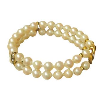 Bucherer - Kralenarmband - 18 karaat Geel goud, Witgoud -