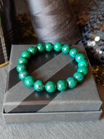 Collectie armbanden malachiet, lapislazuli, amethist,, Verzamelen