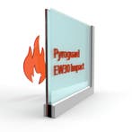 Dubbel glas Pyroguard satijn EW30 Impact (stalen constructie, Doe-het-zelf en Bouw, Glas en Ramen, Verzenden, Nieuw