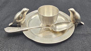 Christofle, Gallia - Eierdopje - Verzilverd - Referentie