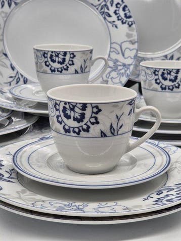 Galeria Home Blue Garden – Kaffeeservice – Porzellan mit