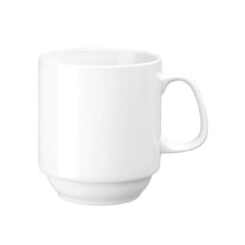 Mokken | WHITEWARE | Porselein | Wit | 28.4cl | 12 Stuks |, Verzenden
