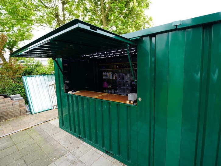 Container bar  / acier de très haute qualité / livraison ok, Doe-het-zelf en Bouw, Containers