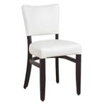 Stoel | TARA | Kunstleer/Hout | White | Wengé Frame |, Verzenden, Nieuw in verpakking