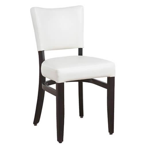 Stoel | TARA | Kunstleer/Hout | White | Wengé Frame |, Zakelijke goederen, Horeca | Keukenapparatuur, Nieuw in verpakking, Verzenden
