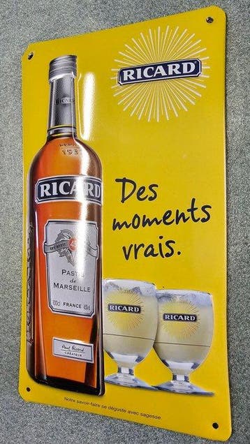 Panneau publicitaire Ricard — publicité murale - Panneau -