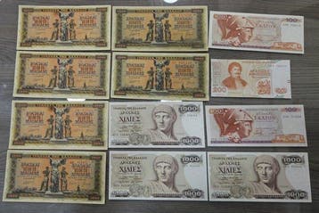 Griekenland. - 25 banknotes - various dates (Zonder