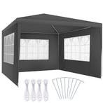 tectake Paviljoen Barinas met 3 zijdelen, waterdicht, 3x3m -, Tuin en Terras, Partytenten, Verzenden, Nieuw