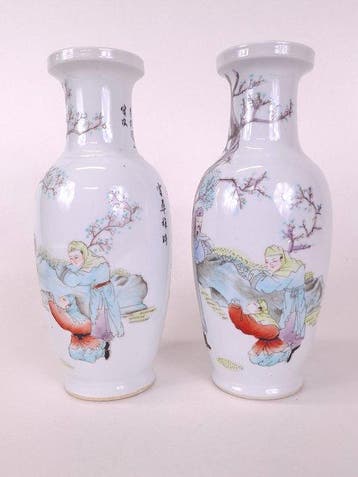 Vaas - Porselein - China (Zonder minimumprijs), Antiek en Kunst