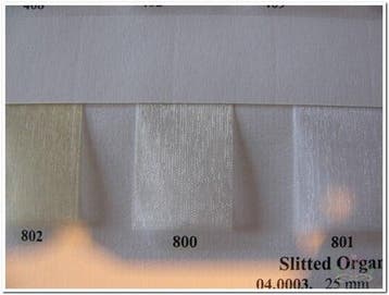 Lint Organza Slitted 206 Fuchsia Azalea 25 mm rol 25 m, Nieuw