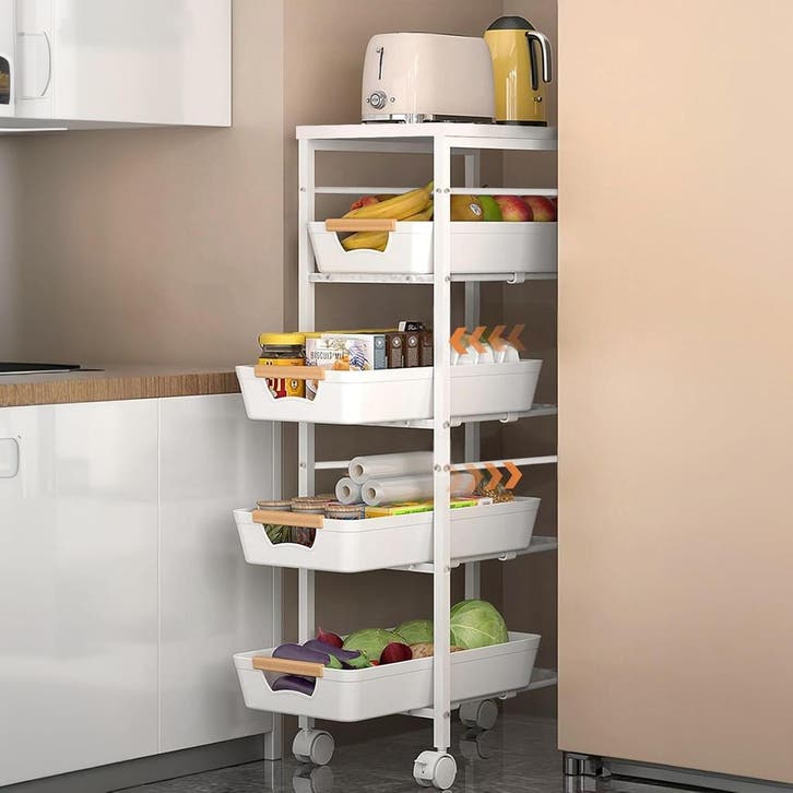 Smalle trolley wit | OP = OP | 34% korting gepakt, Maison & Meubles, Armoires | Autre, Envoi
