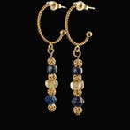 Oud-Romeins Earrings, met Romeinse glazen kralen