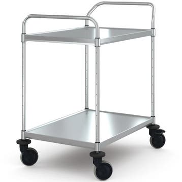 Serveerwagen | VARIOCART | RVS | 2 Niveaus (EN800x600) |, Verzenden, Nieuw in verpakking