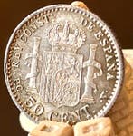 Espagne. Alphonse XIII. 50 centimos 1904*1-0 PCV. Madrid