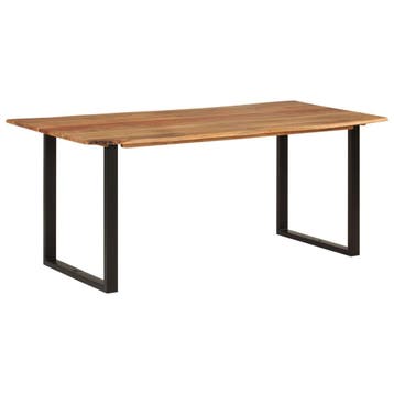 vidaXL Eettafel 180x90x76 cm massief acaciahout, Huis en Inrichting, Tafels | Eettafels, Verzenden, Nieuw