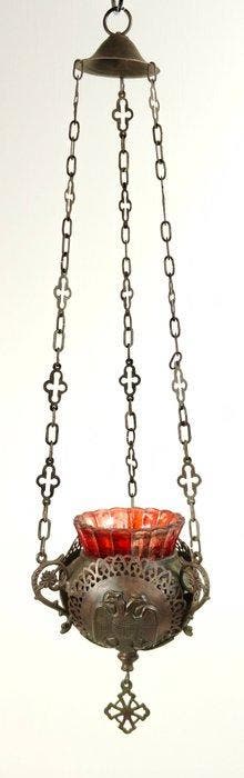 Godslamp - Koper - Met origineel glas