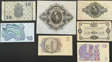 Suède. - 8 Banknotes - Various Dates (Sans prix de réserve), Timbres & Monnaies, Billets de banque | Europe | Billets non-euro