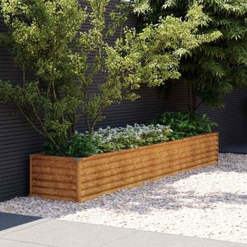 vidaXL Verhoogde tuinbak 291x50x36 cm cortenstaal, Tuin en Terras, Verzenden, Nieuw