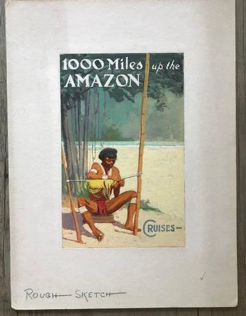 Charles Birhall - Rare Hand Painted Travel Poster Design