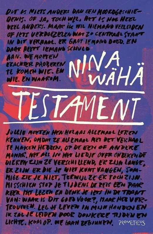 Testament (9789044642889, Nina Wähä), Livres, Romans, Envoi