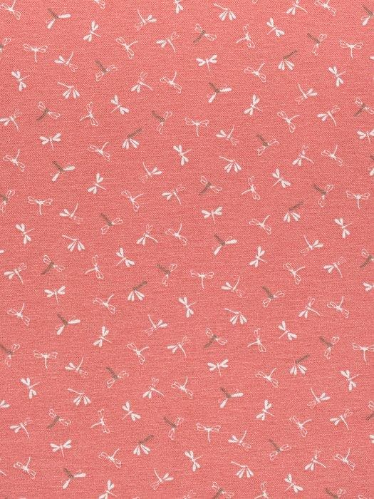 Premium Panama 9,80 x 1,40 meter Libellen op een rode, Antiquités & Art, Tapis & Textile